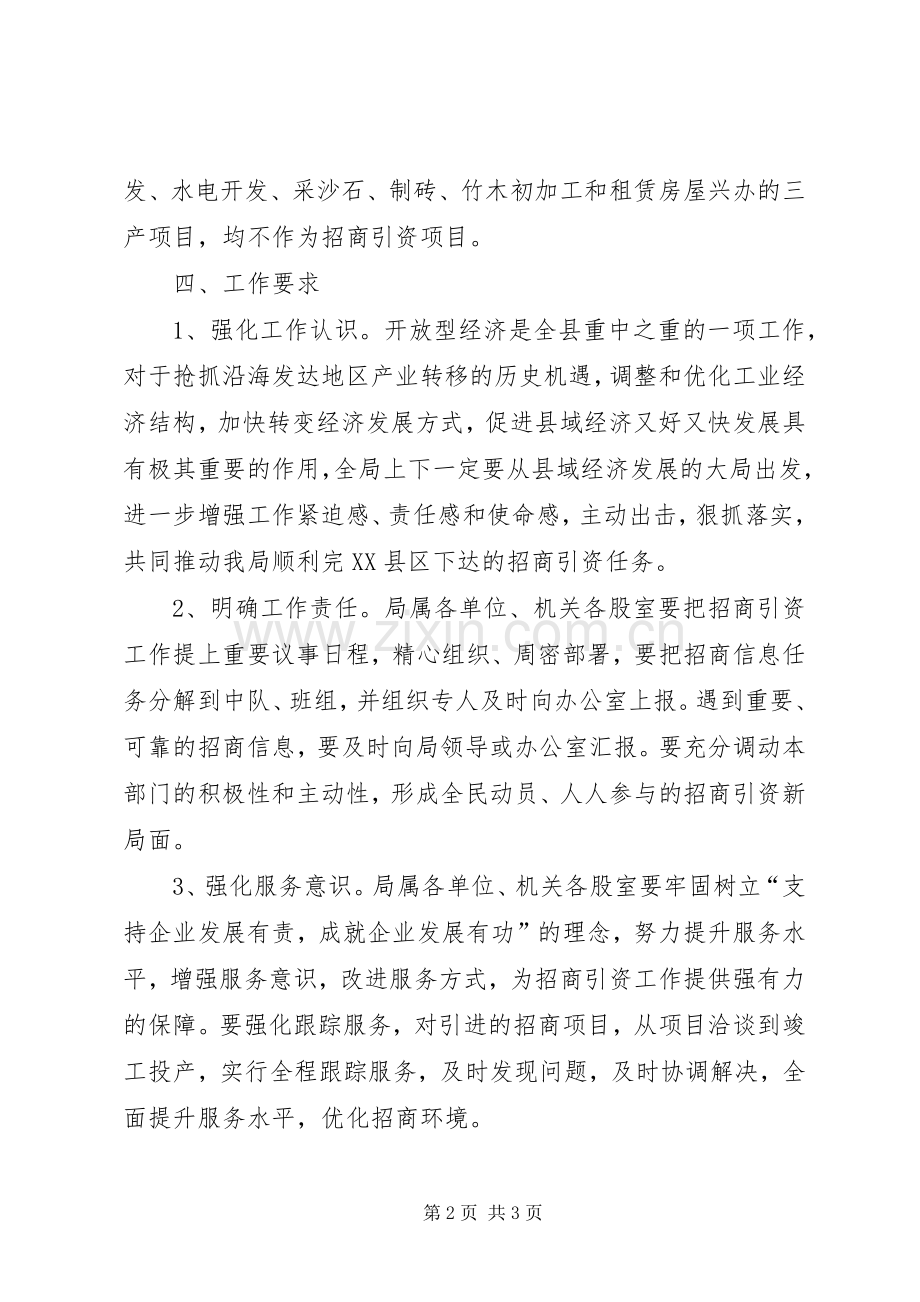 城管局招商引资工作实施方案.docx_第2页