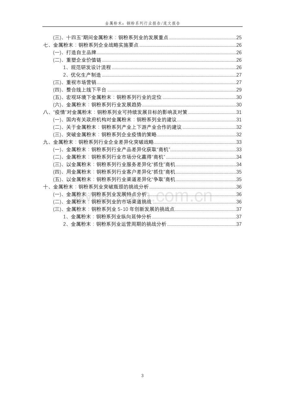 2023年金属粉末：铜粉系列行业分析报告及未来五至十年行业发展报告.doc_第3页