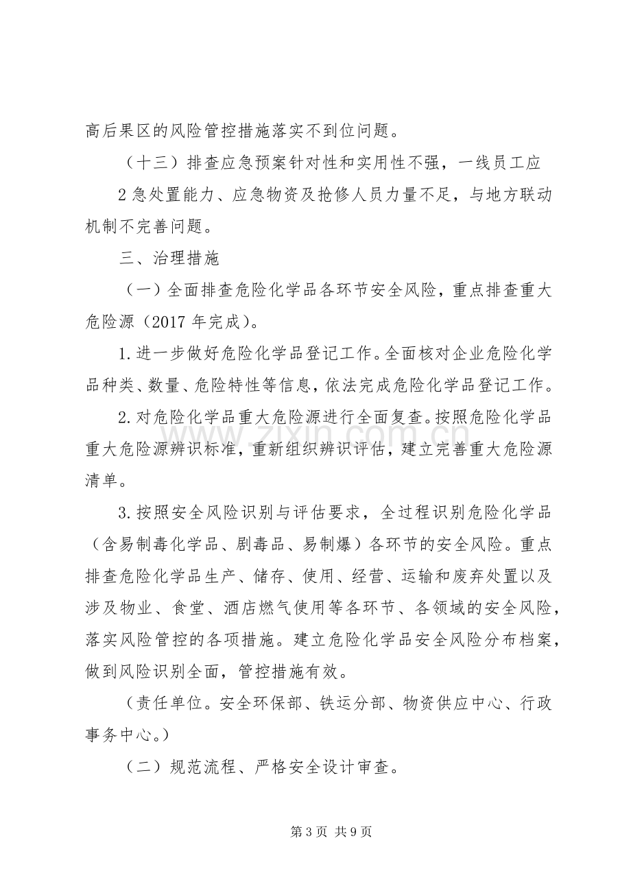 危险化学品安全综合治理方案.docx_第3页