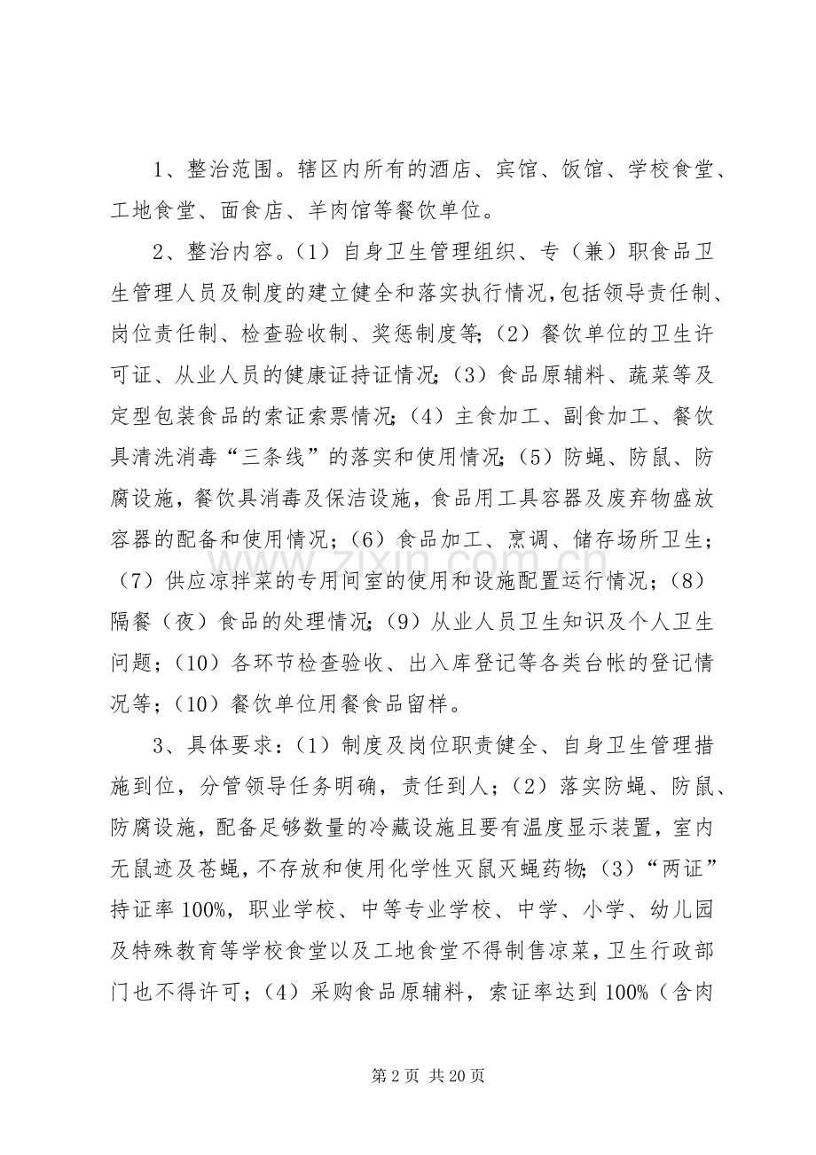 全市食品卫生专项整治活动方案..docx_第2页