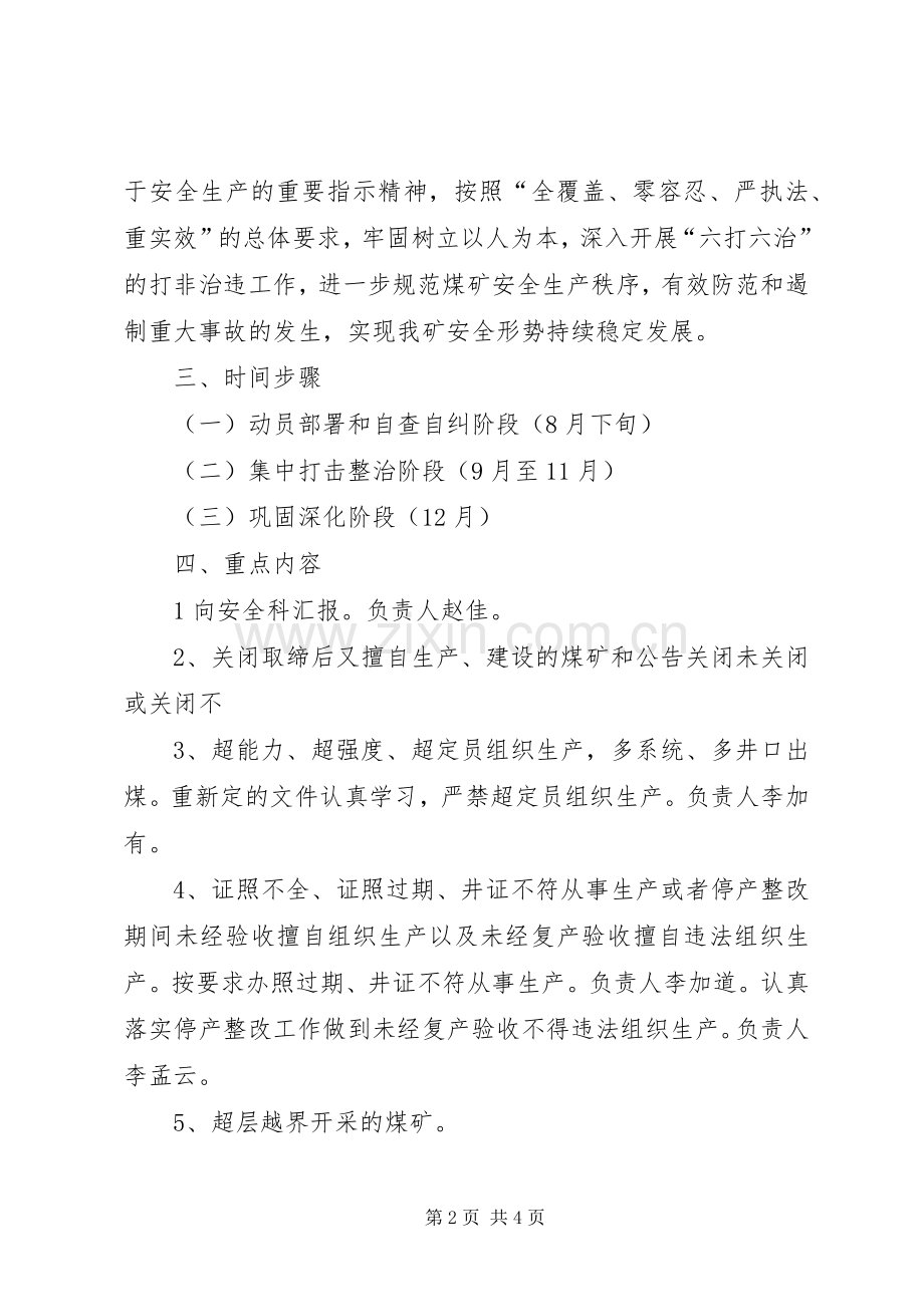 打非治违专项行动实施方案 .docx_第2页