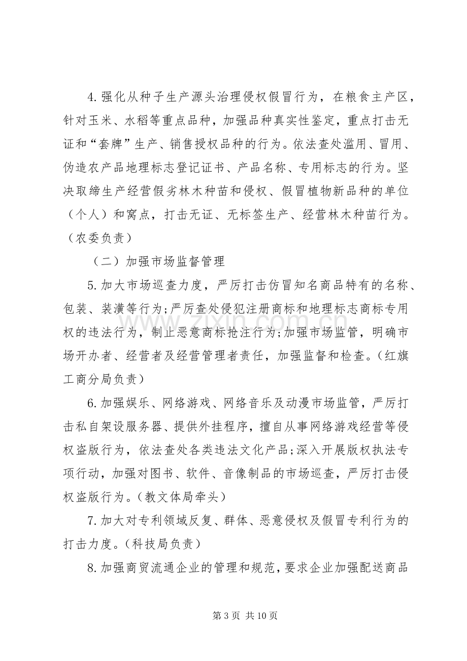 打击侵犯知识产权和制售假冒伪劣商品专项行动实施方案.docx_第3页