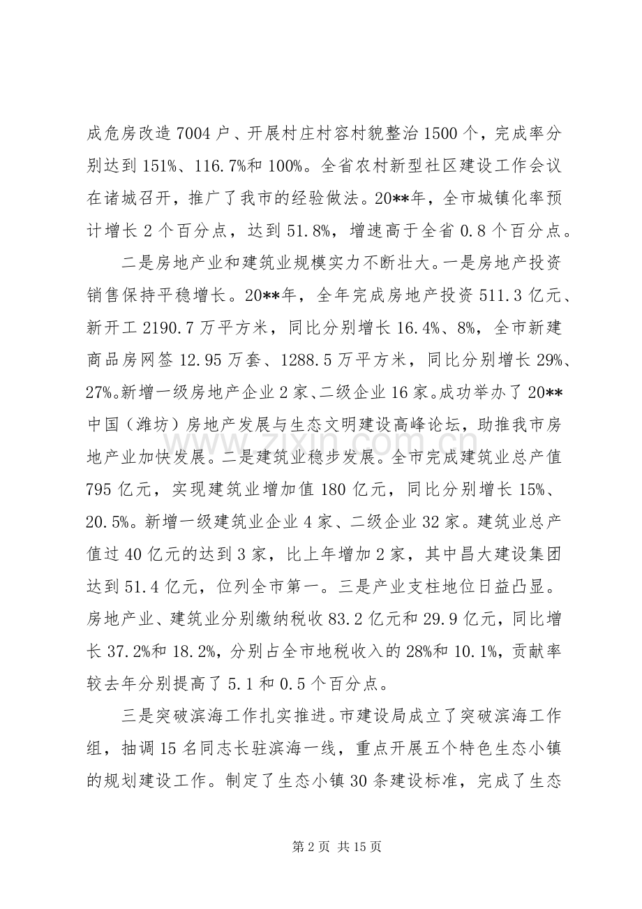 全市住房和城乡建设工作会议上的讲话.docx_第2页