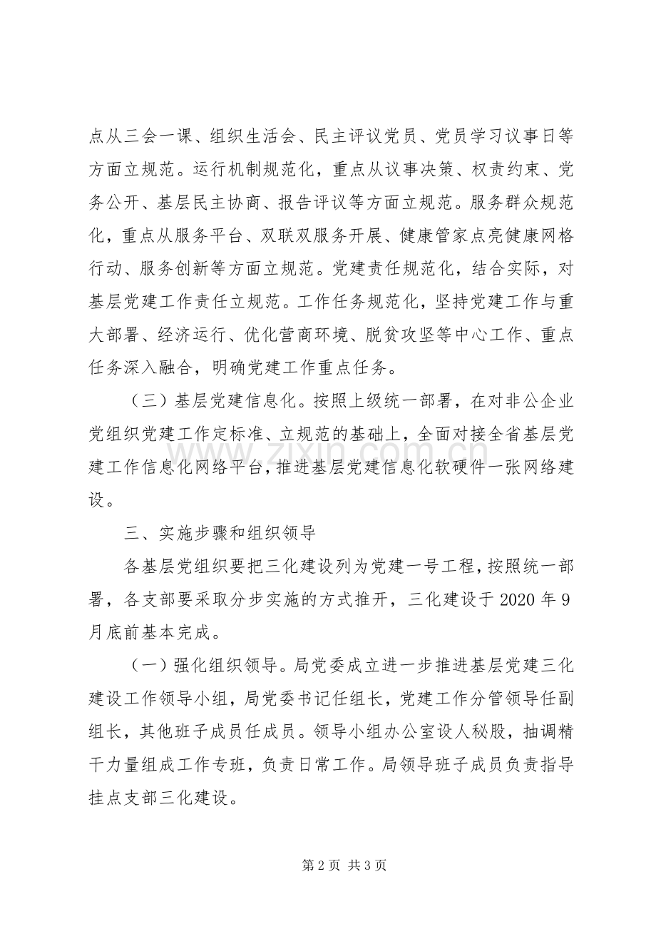 XX年工信局基层党建三化建设实施方案.docx_第2页