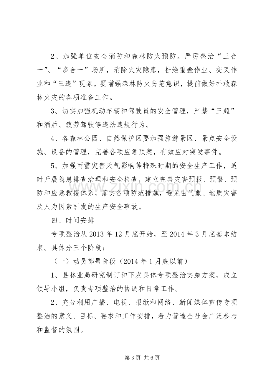 林业系统安全生产整治实施方案.docx_第3页