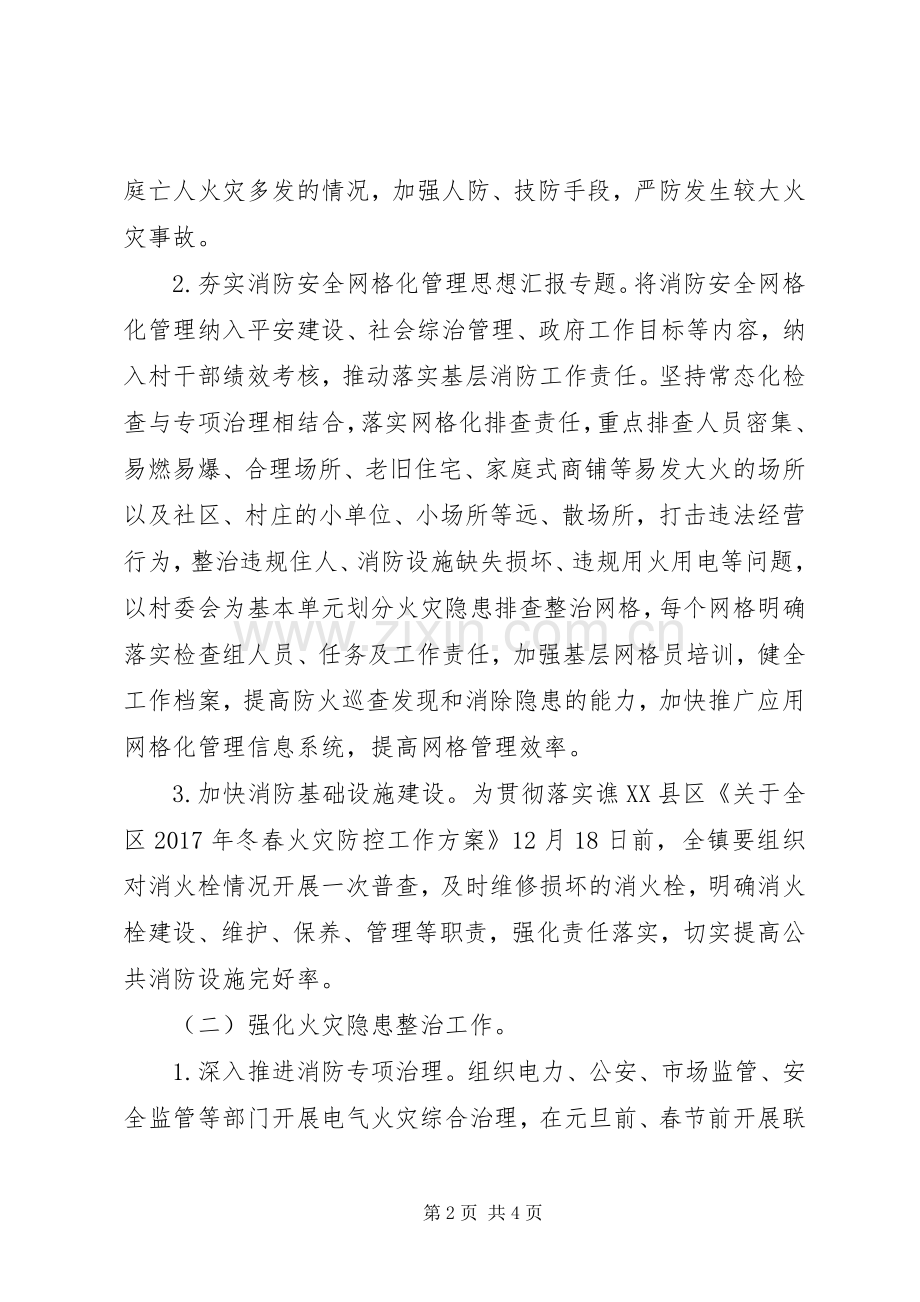 乡镇XX年冬春火灾防控实施方案.docx_第2页