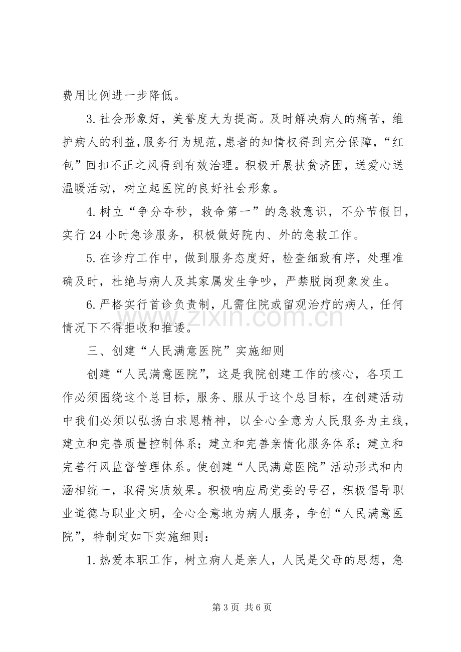 乡镇卫生院创建人民满意医院活动工作实施方案.docx_第3页