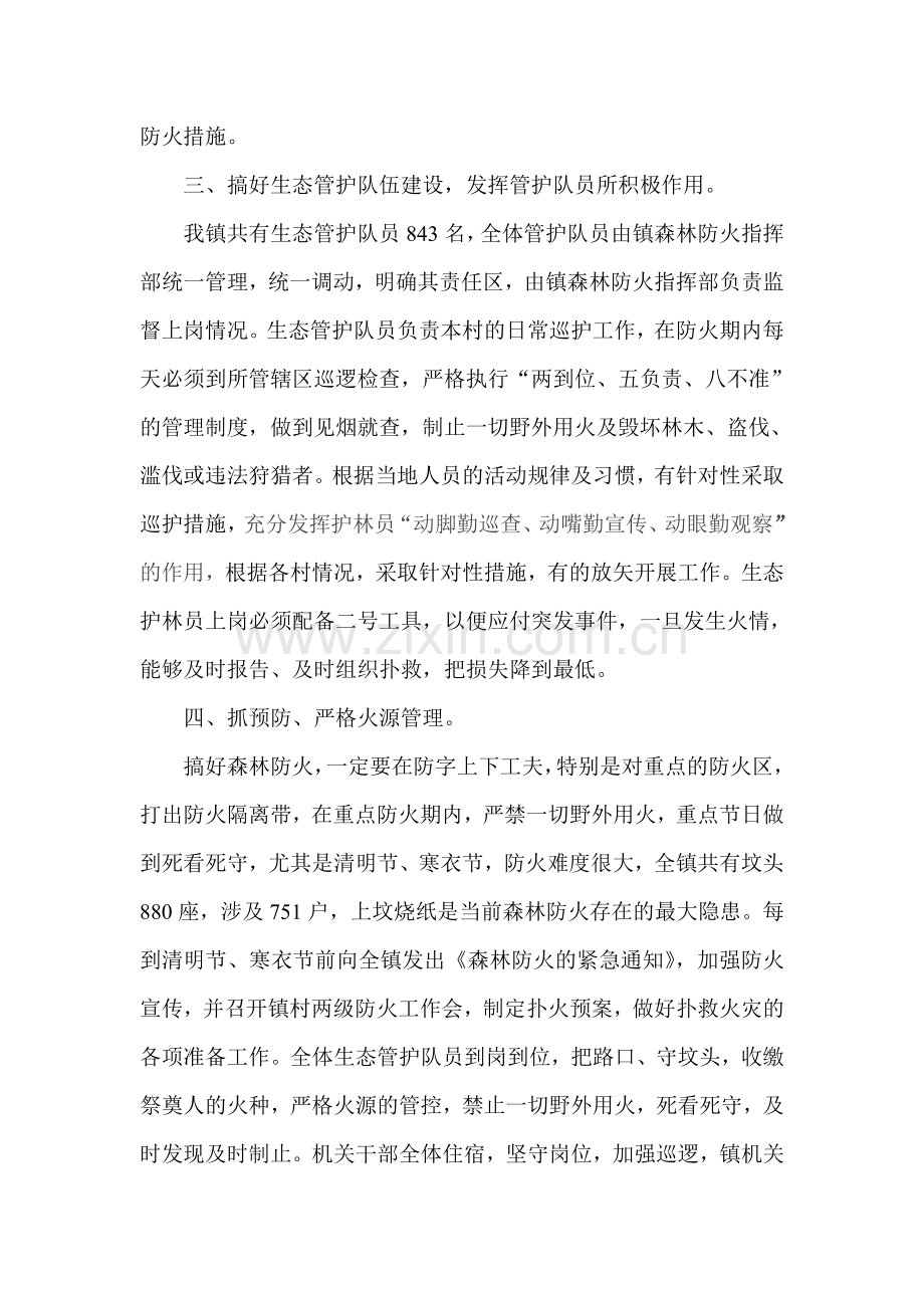 镇森林防火工作先进集体事迹材料.doc_第2页