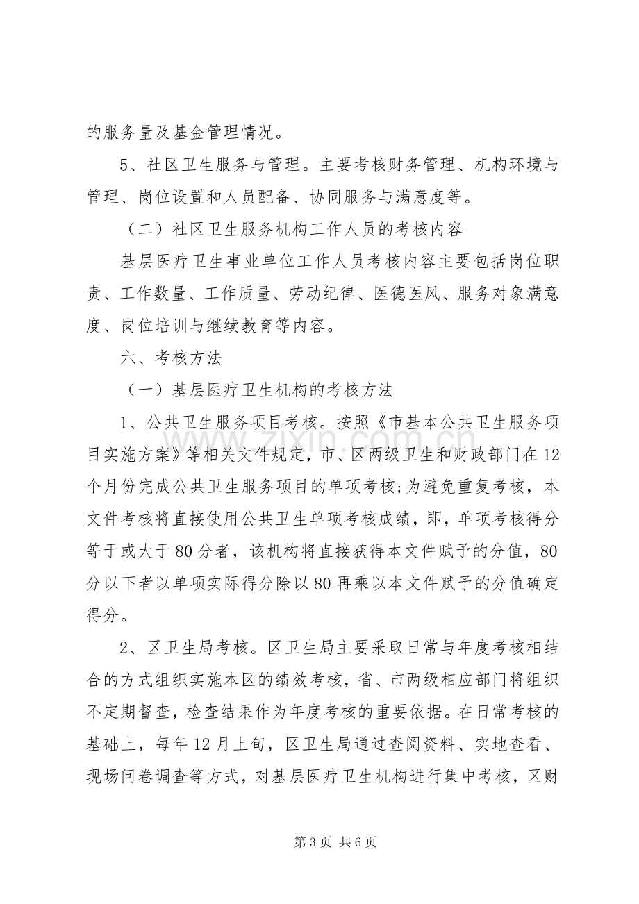 卫生厅医疗卫生机构考核实施方案.docx_第3页