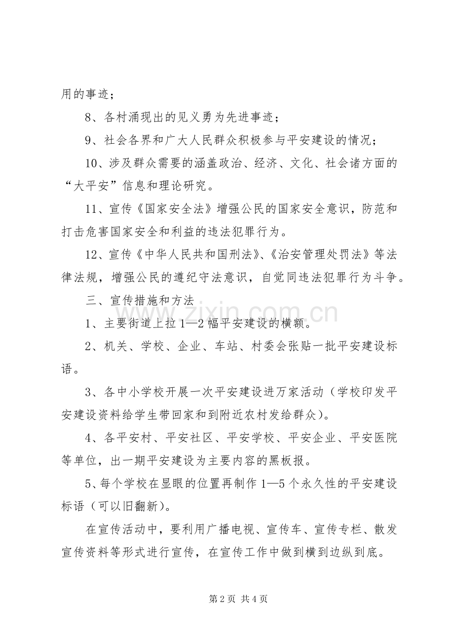 乡镇平安建设宣传月活动实施方案.docx_第2页