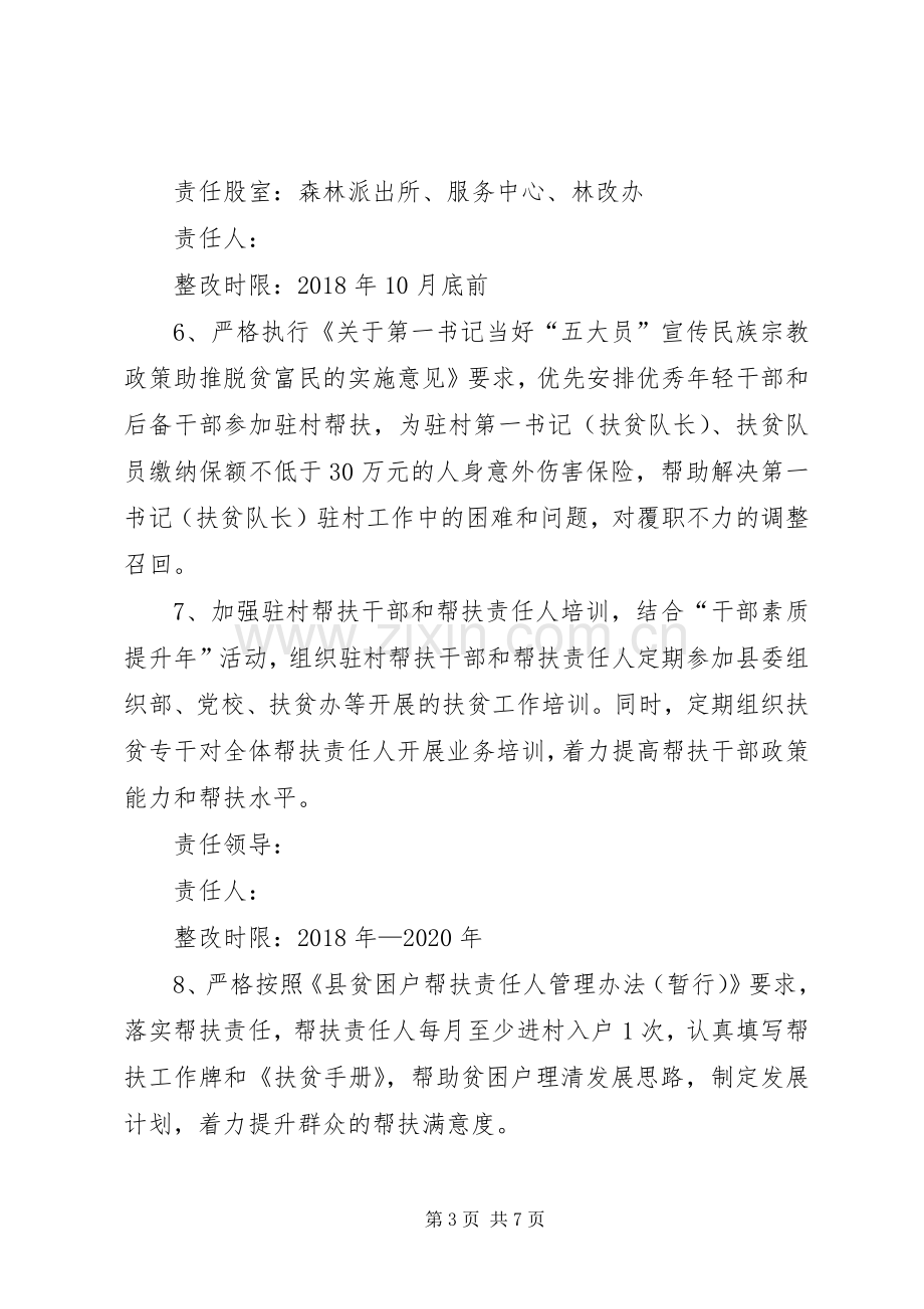 脱贫攻坚突出问题整改分工实施方案.docx_第3页