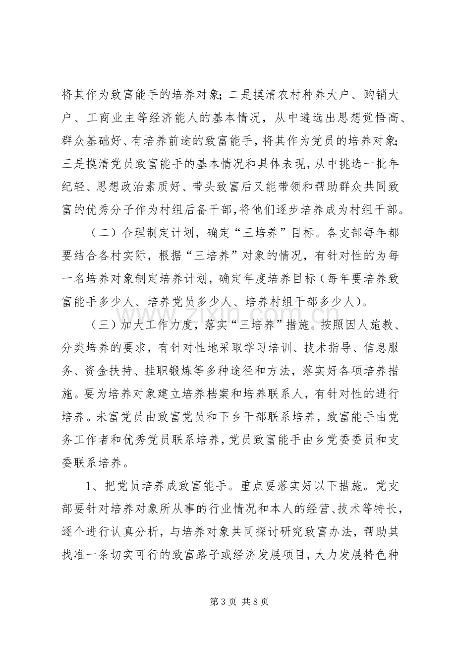 乡镇党的基层组织建设“三培养”活动方案.docx_第3页