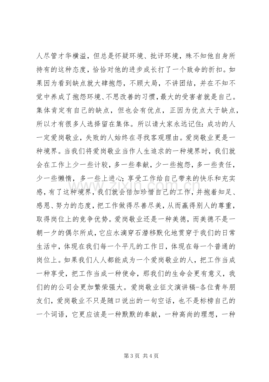 爱岗敬业征文演讲稿.docx_第3页