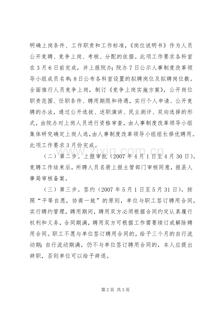 县医院人事制度改革方案 .docx_第2页