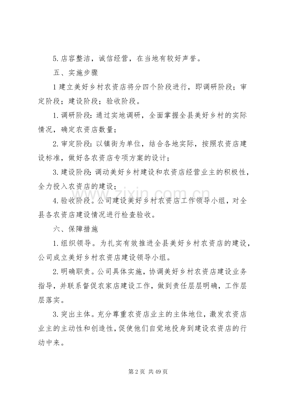 公司乡村示范农资店建设实施方案.docx_第2页