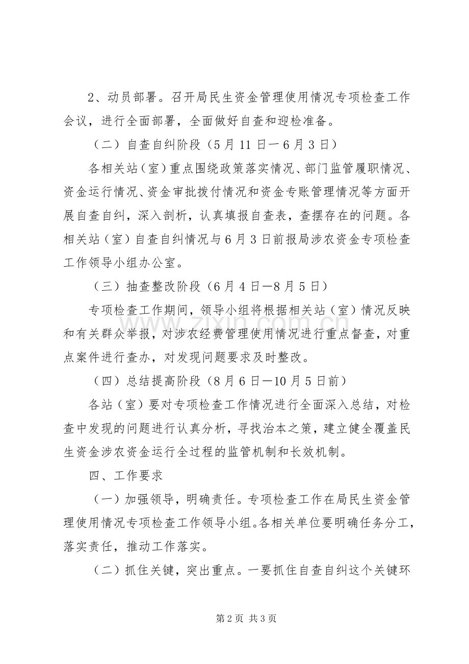 民生资金管理使用检查工作实施方案.docx_第2页