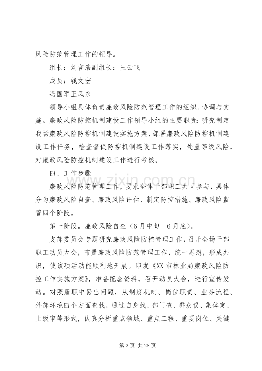 红心林场廉政风险防范管理工作方案.docx_第2页