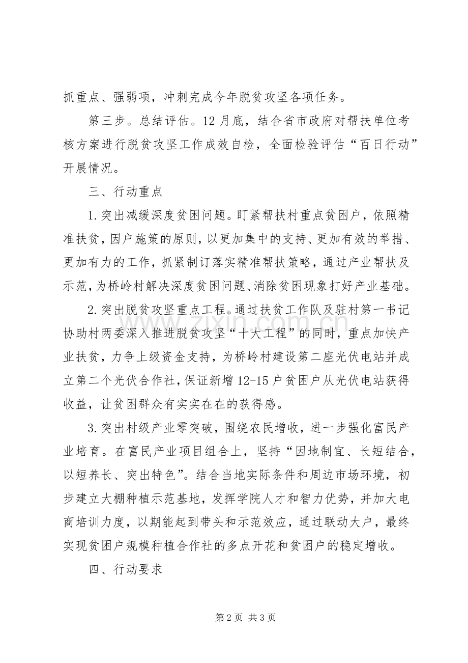 农院脱贫攻坚“百日行动”方案.docx_第2页