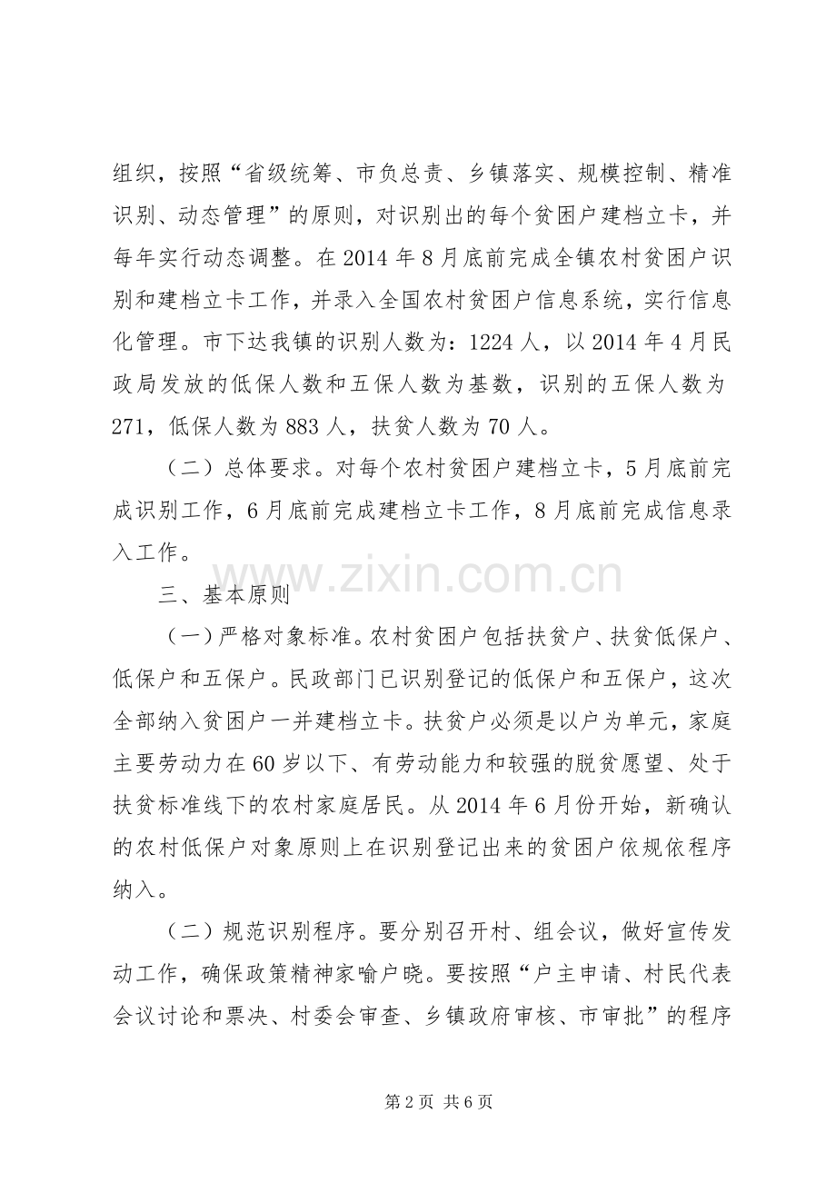 文明铺镇农村贫困户建档立卡工作方案.docx_第2页