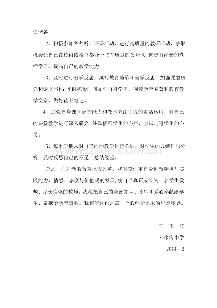 王玉波个人专业成长计划).doc_第3页