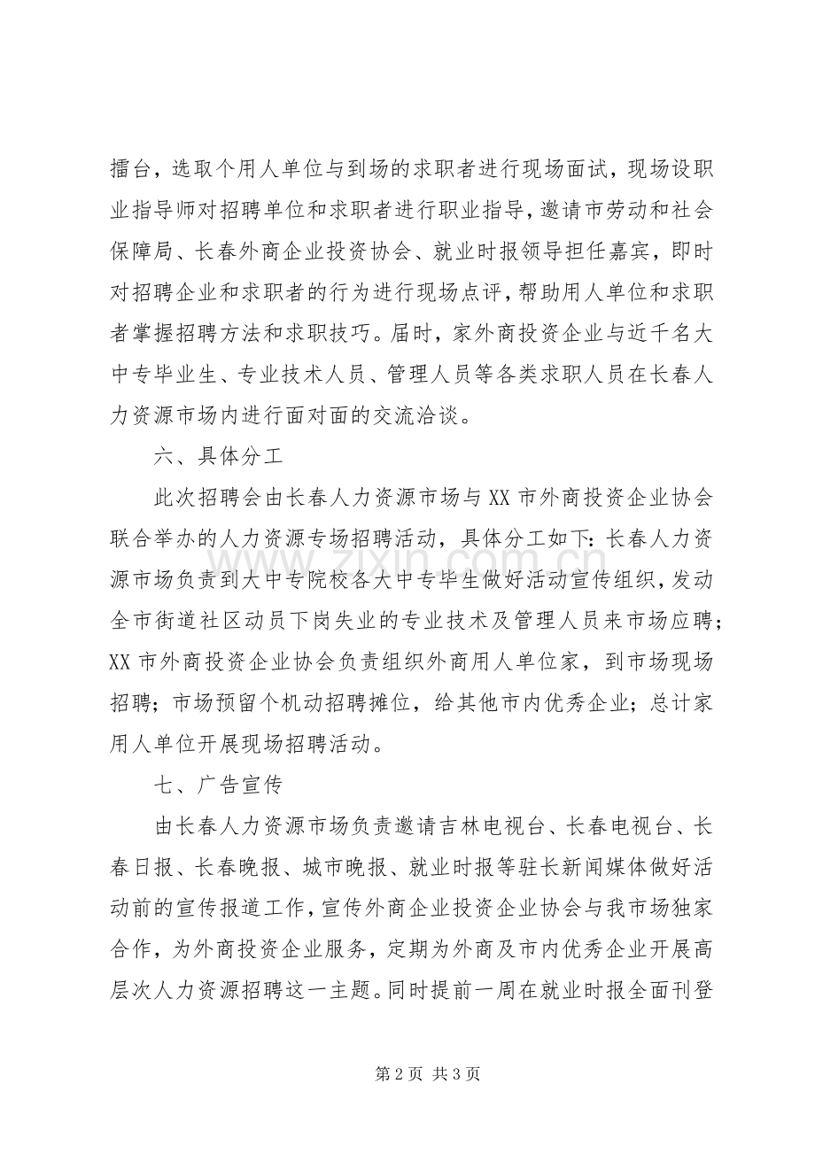 某某市人力资源专场招聘会方案.docx_第2页