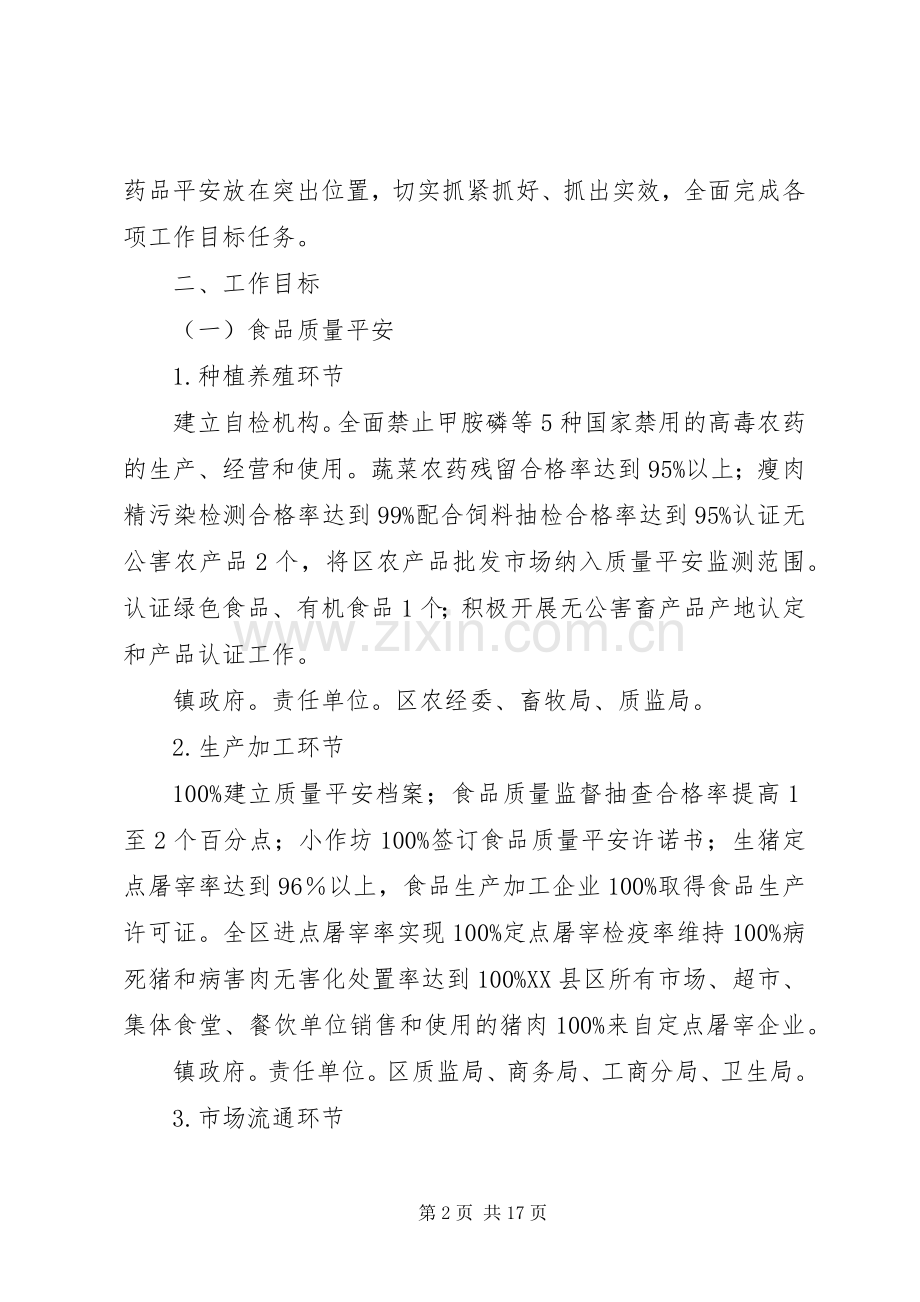 市区加强食药安全保障实施方案.docx_第2页