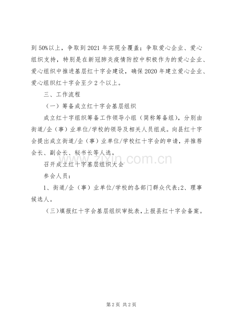 XX年红十字会基层组织建设工作实施方案.docx_第2页