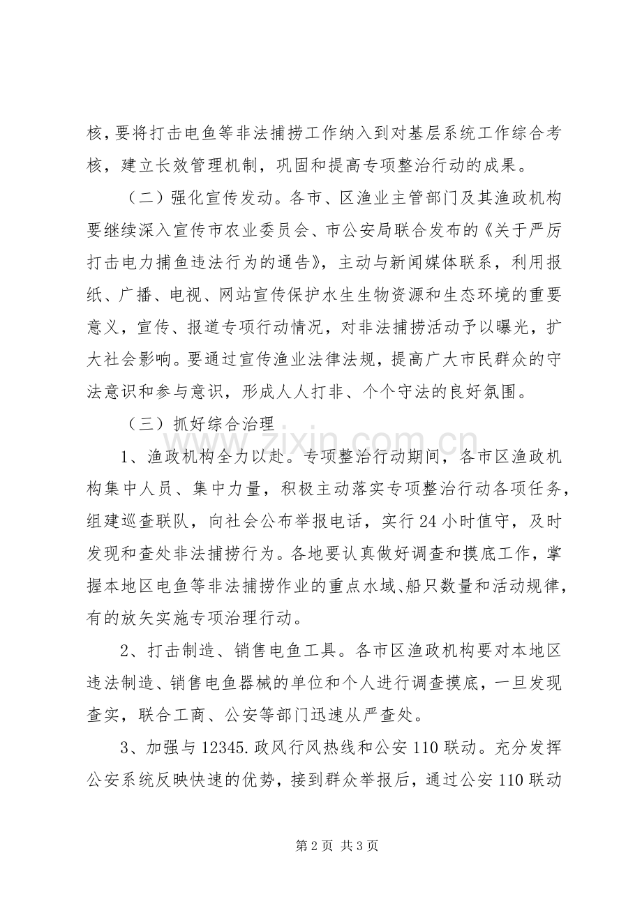 电鱼等非法捕捞专项整治实施方案.docx_第2页