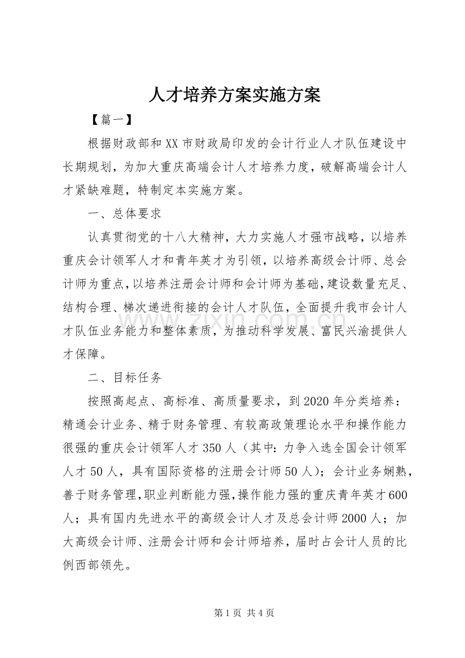 人才培养方案方案 .docx_第1页