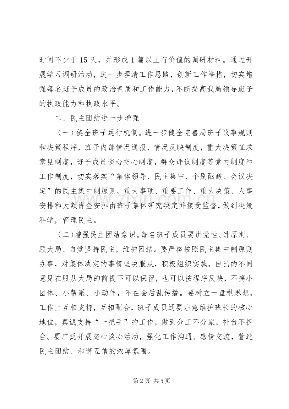 粮食局领导班子活动实施方案.docx_第2页