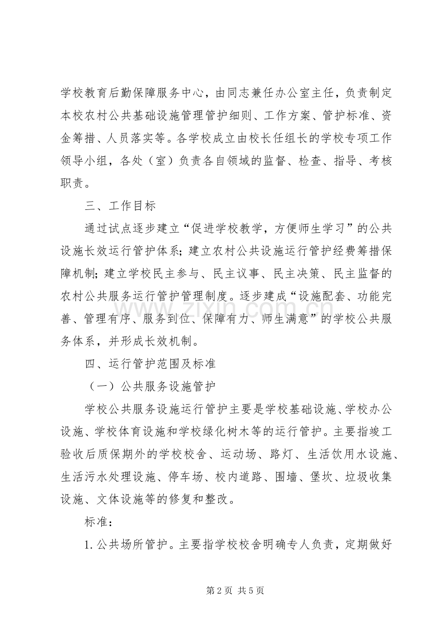 学校公共基础设施管护工作实施方案.docx_第2页