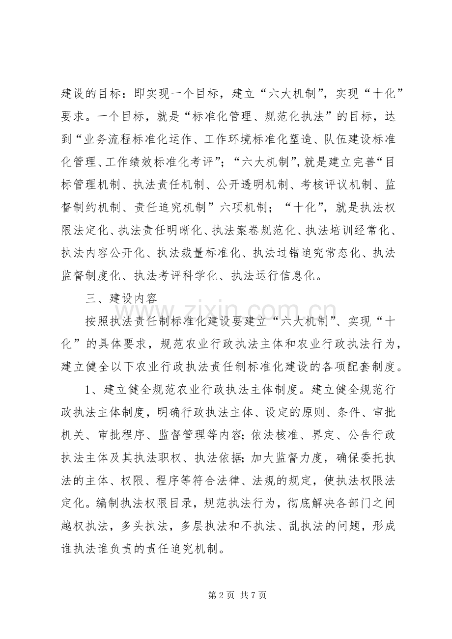 区农业局执法责任制建设实施方案.docx_第2页