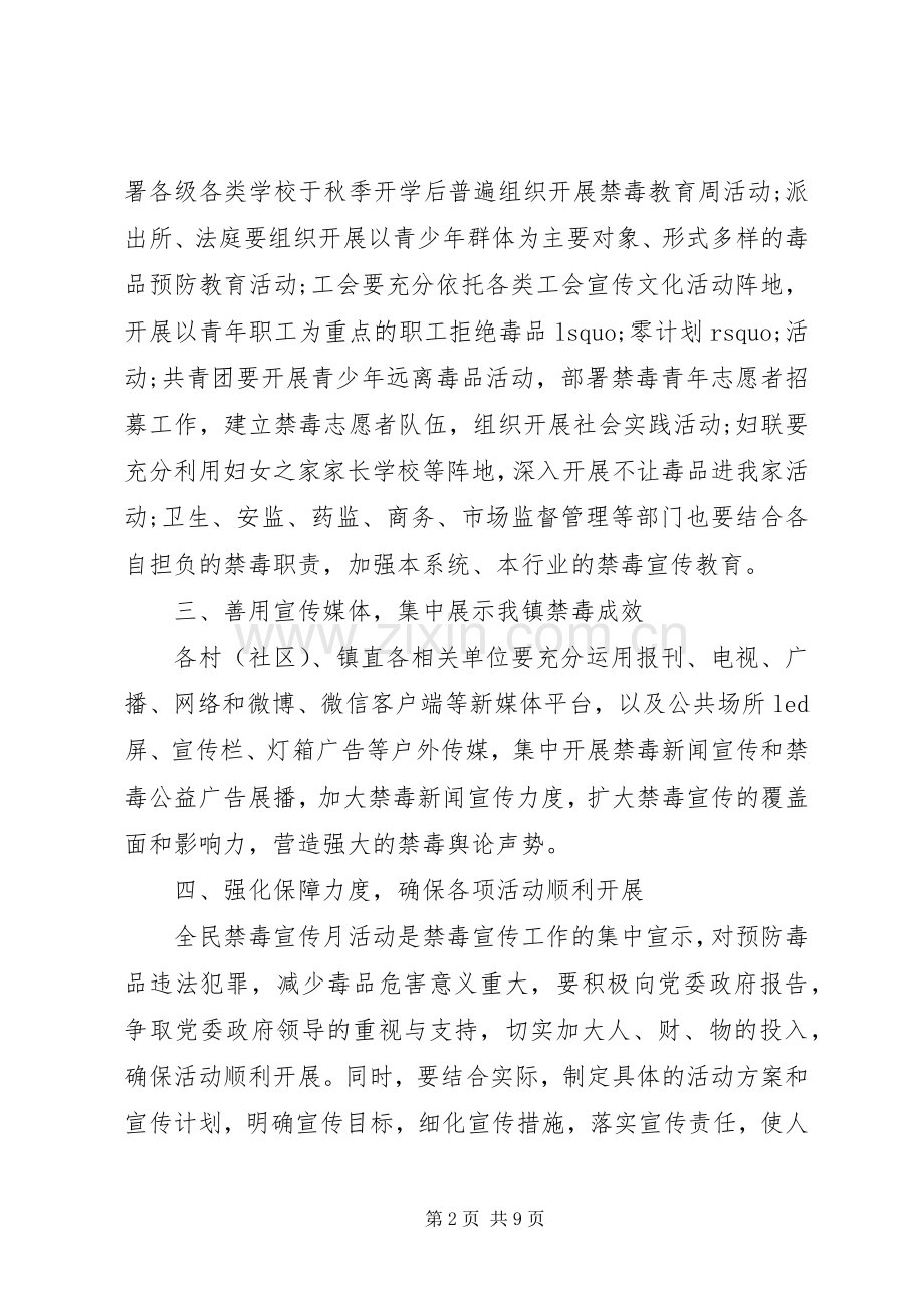 XX年禁毒宣传活动实施方案.docx_第2页