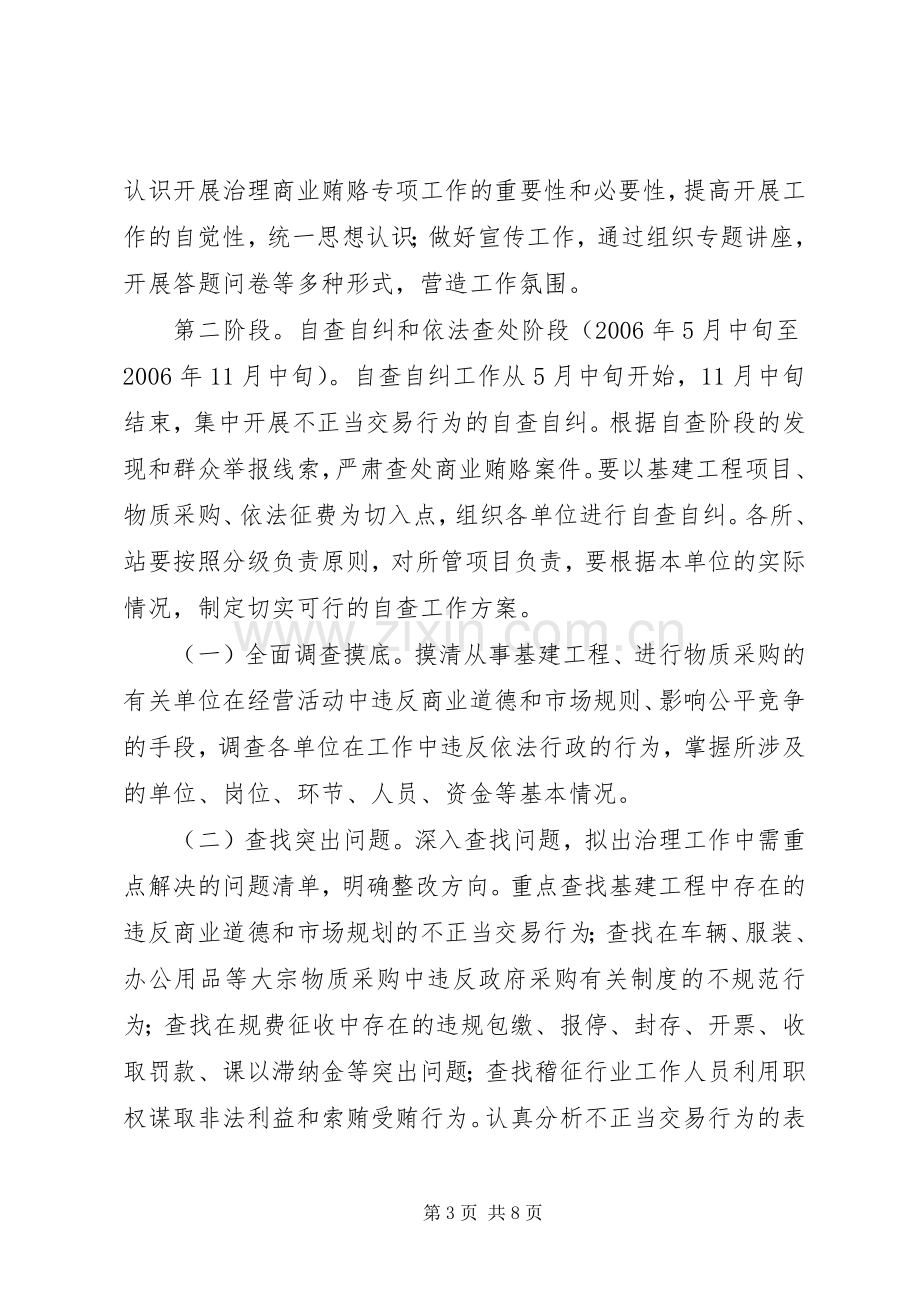 交通稽征分局治理商业贿赂方案 .docx_第3页