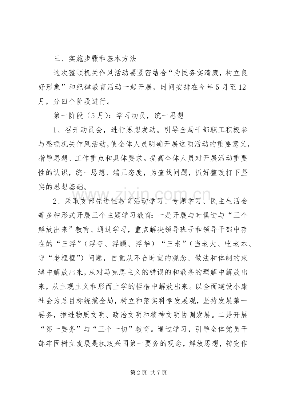 整顿机关作风活动实施方案.docx_第2页