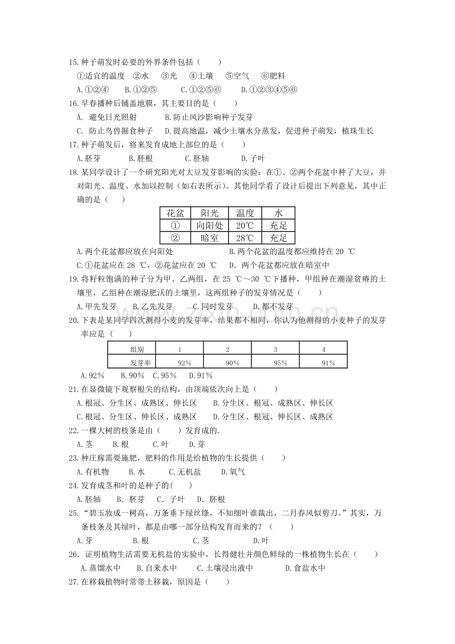 第三单元生物圈中的绿色植物.doc_第2页