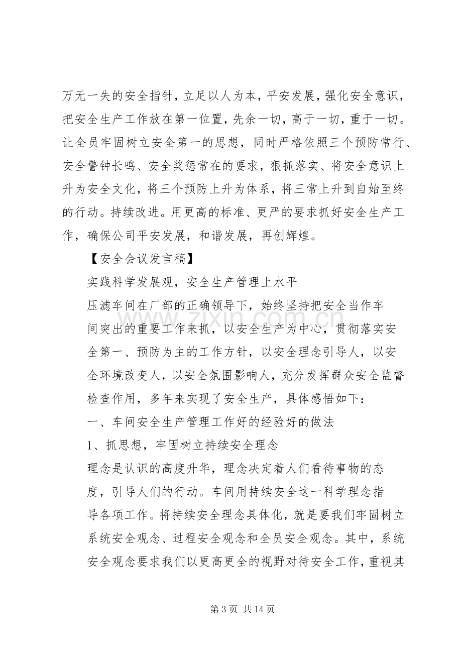 安全生产座谈会领导发言五篇.docx_第3页