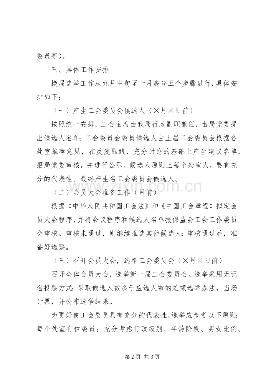 某局工会委员会换届选举实施方案.docx_第2页