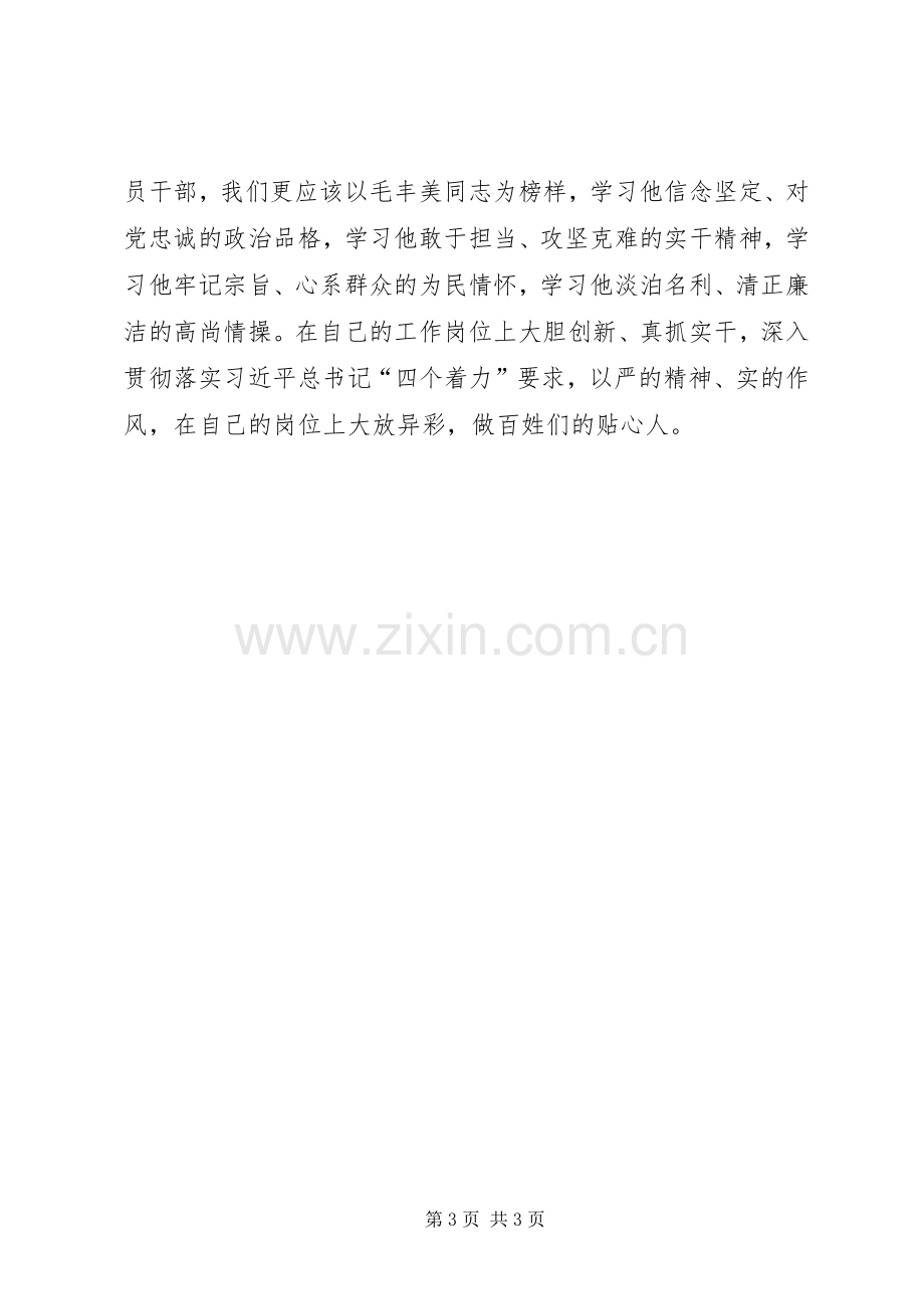 参观大梨树毛丰美事迹观后感(2).docx_第3页