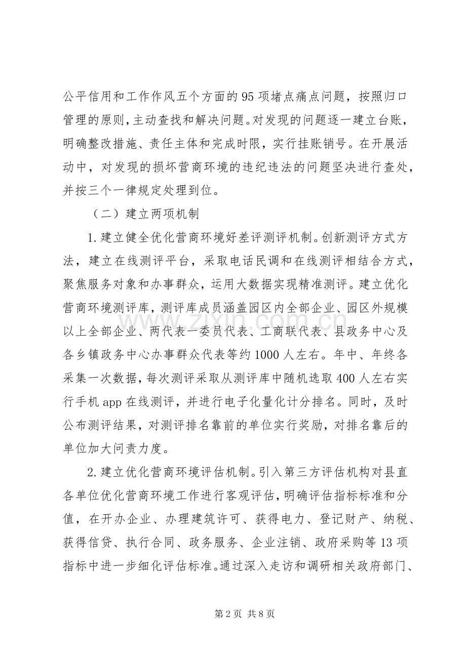 XX县XX年优化营商环境工作方案.docx_第2页