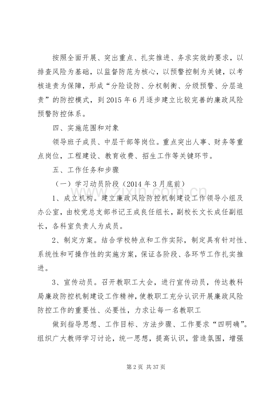 小学廉政风险防控机制建设方案.docx_第2页