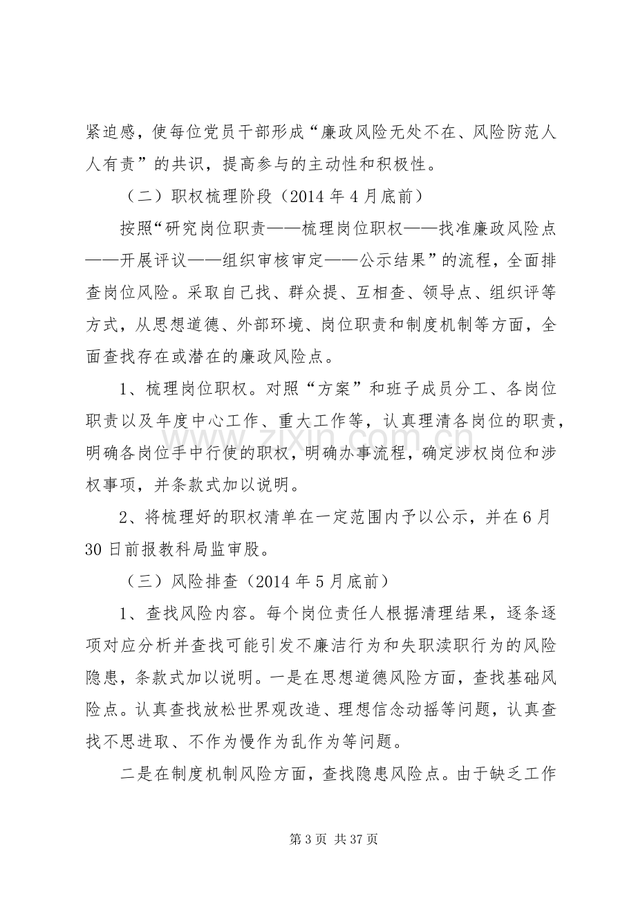 小学廉政风险防控机制建设方案.docx_第3页