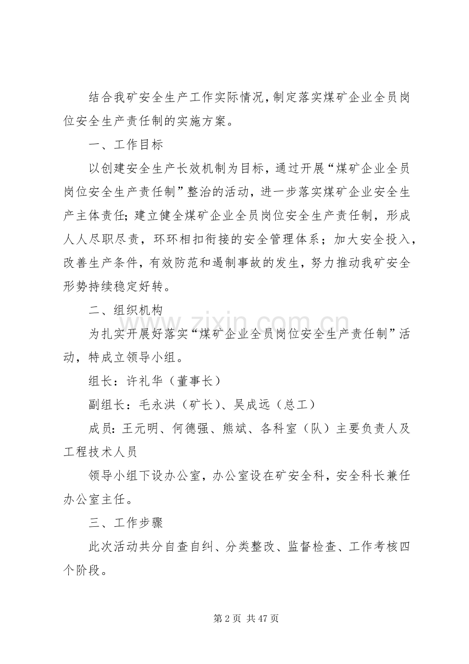 安全生产责任落实实施方案[范文].docx_第2页