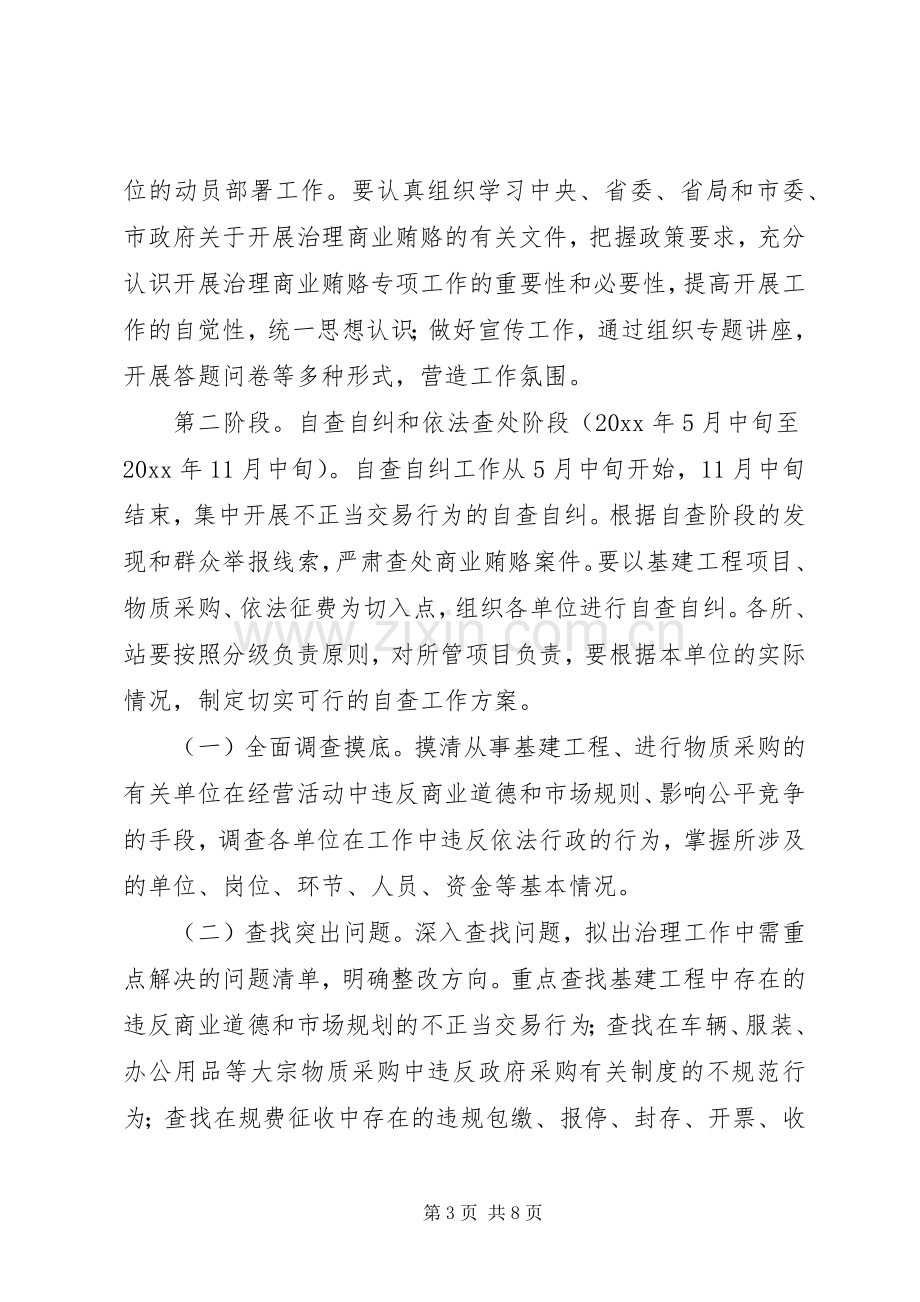 交通稽征分局治理商业贿赂方案.docx_第3页