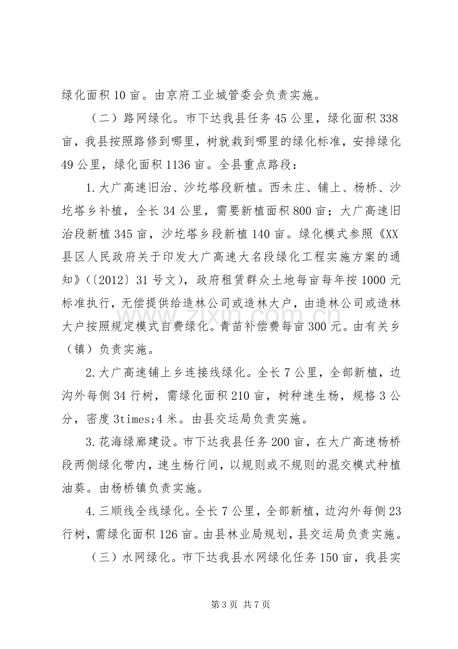 XX年造林绿化工作方案.docx_第3页