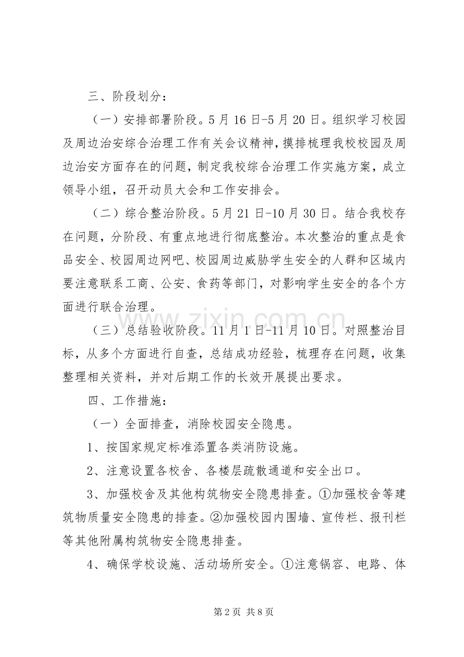 学校园及周边治安综合治理工作方案.docx_第2页