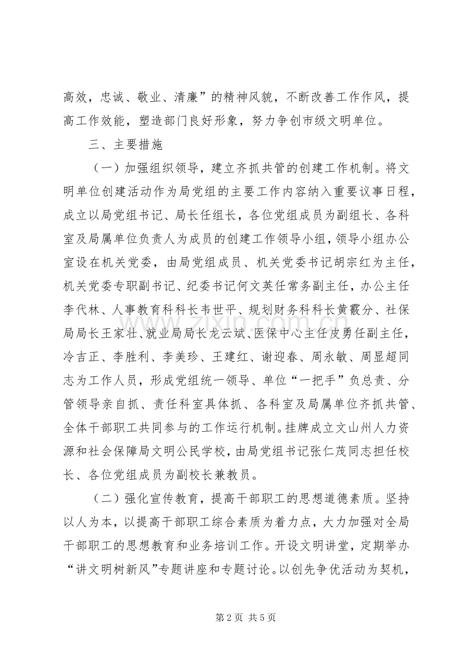 人社局年度市级精神文明单位创建工作方案 (2).docx_第2页