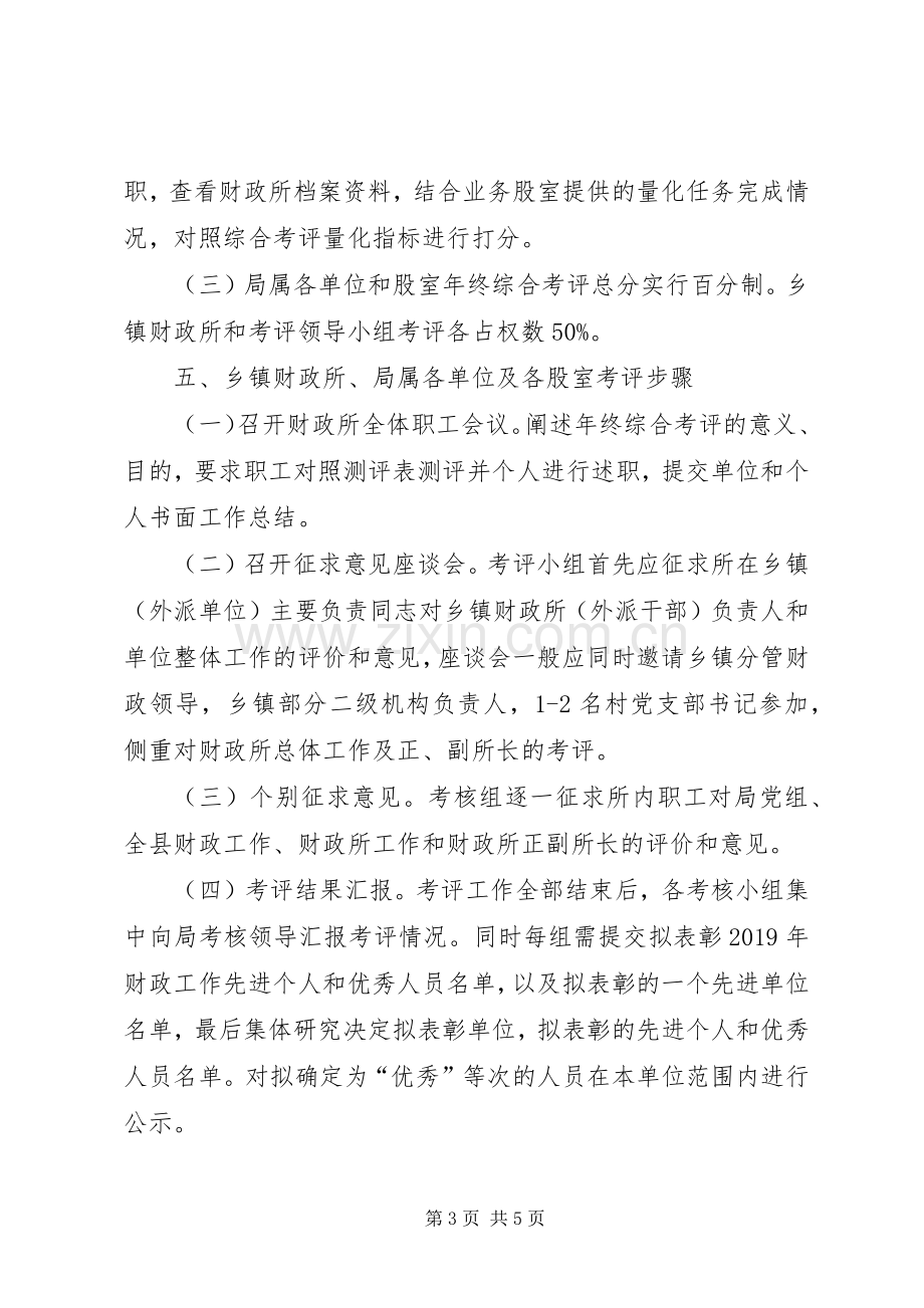 XX年度财政系统考核工作方案.docx_第3页