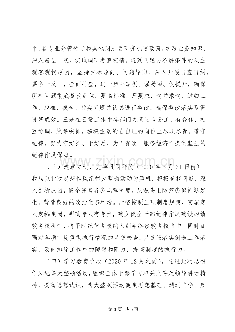 干部思想作风纪律大整顿方案.docx_第3页