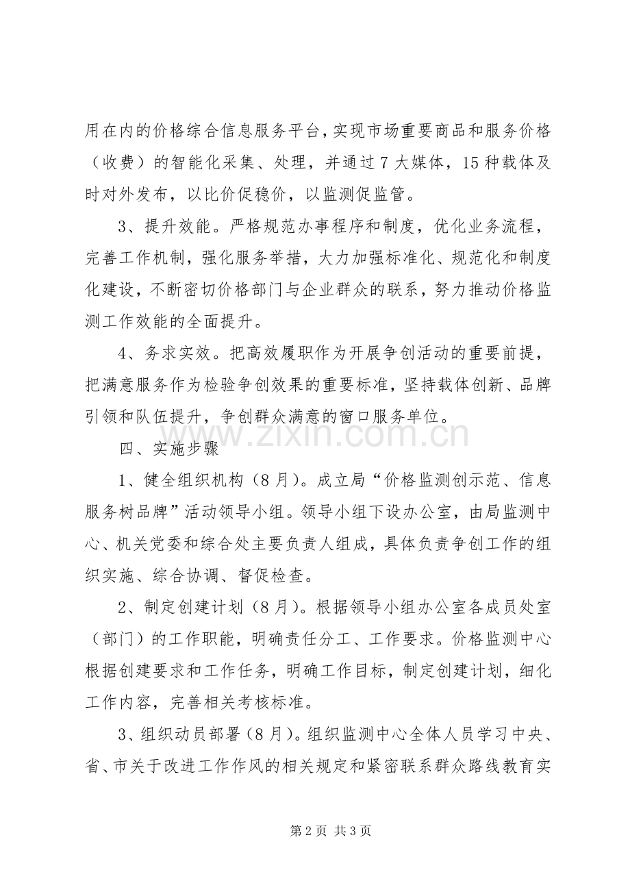 物价局价格监测信息服务活动实施方案.docx_第2页